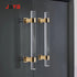 JAYA Durable Decorative Handle Hardware Acrylic Serving Tray Handles Silver Clear Acrylic Tray Handle