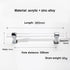 JAYA Durable Decorative Handle Hardware Acrylic Serving Tray Handles Silver Clear Acrylic Tray Handle