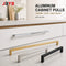 JAYA Modern Aluminum Alloy Cabinet Pull Handles Square Bar Drawer Handles Chrome Satin Gold Black