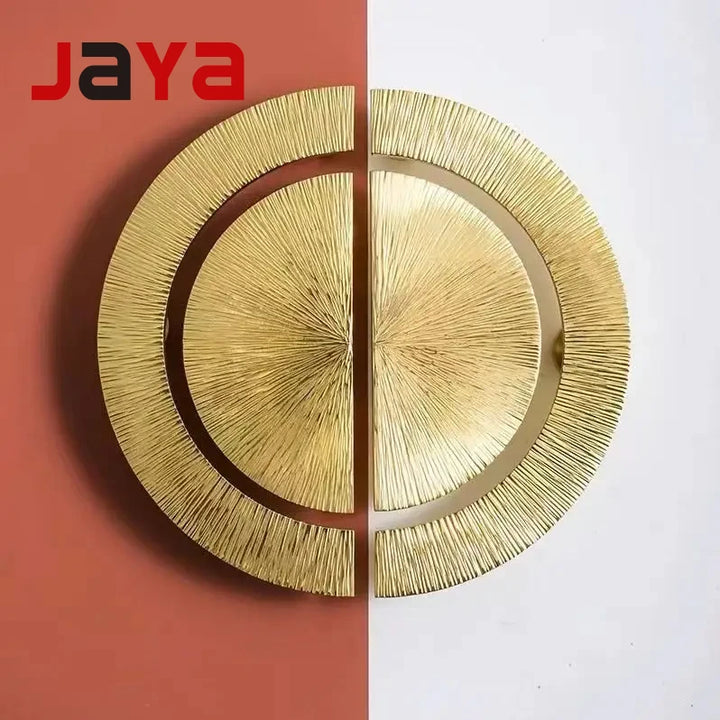 JAYA Luxury Brass Handle Gold Door Handles Modern Cabinet Hardware High End Drawer Pulls Knobs Furniture Hardware Accessories
