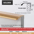 JAYA JY-ATP01 Modern Aluminum Alloy Hidden Tab Pull Top-Mount Edge Handle for Kitchen Cabinet Drawer Wardrobe
