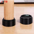 JAYA Plastic Chair Leg Floor Protectors Black Raised Cushion for Coffee Table Wooden Legs
