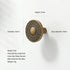 JAYA Retro Zinc Alloy Wardrobe Door Handle Modern Light Luxury Simple Bronze Single-hole Drawer Cabinet Wine