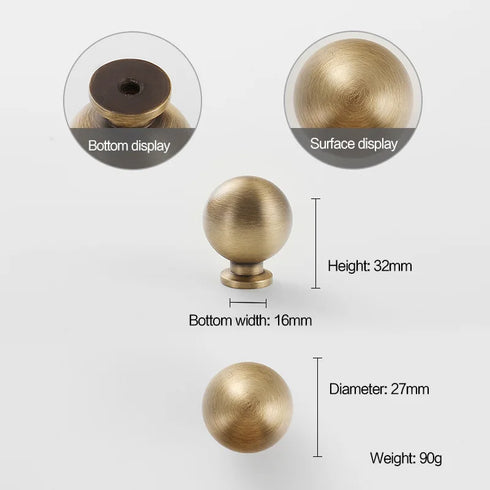 JAYA Luxury Modern Drawer Solid Brass Gold Pulls Knobs Kitchen Brushed Brass Cabinet Door Handle