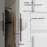JAYA Minimalist Zinc Alloy Semicircle Splice Multi-Function Cabinet Pull Handles for Drawer Double Door Kitchen Wardrobe