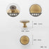 JAYA 2025 Retro Single Hole Solid Brass Wardrobe Handle Modern All-Copper All-Copper Square Cabinet Door Knobs