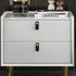 JAYA Modern Minimalist European Style Leather & Brass Handle Anti-Collision Drawer Wardrobe Cabinet Door 8015