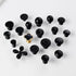 JAYA Modern Matte Black Brass Ball Cabinet Knob, Single-Hole Drawer Pull for Wardrobes and Kitchen Cabinets