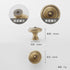 JAYA 2025 Retro Single Hole Solid Brass Wardrobe Handle Modern All-Copper All-Copper Square Cabinet Door Knobs