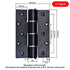JAYA Supply Invisible Automatic Door Closer Hinge Hydraulic Buffer Damping Spring Hinge Secret Door Self-closing Page