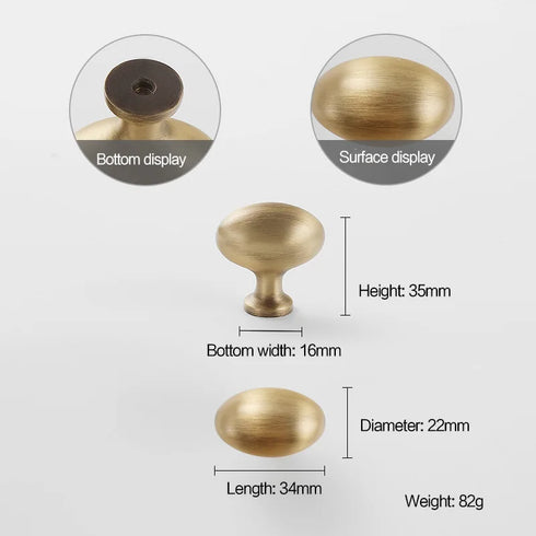 JAYA Luxury Modern Drawer Solid Brass Gold Pulls Knobs Kitchen Brushed Brass Cabinet Door Handle
