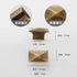 JAYA 2025 Retro Single Hole Solid Brass Wardrobe Handle Modern All-Copper All-Copper Square Cabinet Door Knobs