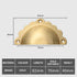 JAYA Luxury Brass Drawer Pulls Modern Kitchen Cabinets Gold Semicircle Invisible Handles Dresser Bedroom Furniture Patina Brass