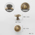 JAYA 2025 Retro Single Hole Solid Brass Wardrobe Handle Modern All-Copper All-Copper Square Cabinet Door Knobs