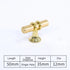 JAYA Polished Gold Aluminum Fluted Cabinet Pull Handle Two Hole Drawer Handle for Kitchen Wardrobe Furniture