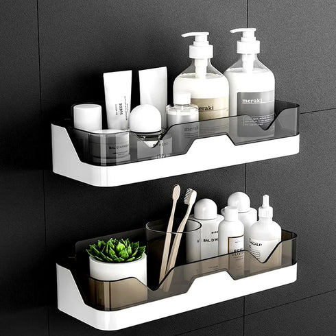 JAYA Bathroom Shelf Rack Plastic Storage Organizer Shower Shelf Unit Over the Sink Rack Toilet Shelf Dishes Storage Tower Rack