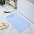 JAYA Rectangular Non Slip Bath Mat with Drainage Holes Massage Shower Floor Pad for Bathroom Bathtub Hotel and Home Use