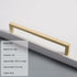 JAYA Modern Aluminum Alloy Cabinet Pull Handles Square Bar Drawer Handles Chrome Satin Gold Black