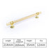 JAYA Luxury Gold T Bar Pull Handle Single Hole Cabinet Knob for Hotel Wardrobe Closet Door Drawer Cupboard Furniture Hardware