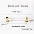 JAYA Durable Decorative Handle Hardware Acrylic Serving Tray Handles Silver Clear Acrylic Tray Handle