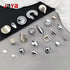 JAYA Furniture Hardware Modern Simple Semicircular Silver Pulls Wardrobe Door Knobs Zinc Alloy Handle
