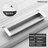 JAYA Modern Aluminum Alloy Recessed Cabinet Handles Black Silver Flush Finger Pulls for Kitchen Drawers Wardrobes Furniture