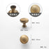 JAYA 2025 Retro Single Hole Solid Brass Wardrobe Handle Modern All-Copper All-Copper Square Cabinet Door Knobs