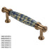 JAYA High Quality Ceramic Zinc Alloy Handle American Style Cabinet Wardrobe Shoe Cabinet Drawer Kitchen Door Single Hole