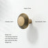 JAYA Retro Zinc Alloy Wardrobe Door Handle Modern Light Luxury Simple Bronze Single-hole Drawer Cabinet Wine