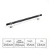JAYA Polished Gold Aluminum Fluted Cabinet Pull Handle Two Hole Drawer Handle for Kitchen Wardrobe Furniture