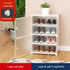 JAYA DIY Modular Plastic Cube Shoe Rack with Translucent Doors for Home Entryway and Bedroom Storage