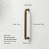 JAYA Retro Zinc Alloy Wardrobe Door Handle Modern Light Luxury Simple Bronze Single-hole Drawer Cabinet Wine