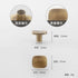 JAYA 2025 Retro Single Hole Solid Brass Wardrobe Handle Modern All-Copper All-Copper Square Cabinet Door Knobs