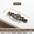 JAYA Antique Metal Drop Bail Cabinet Pull Handles Vintage Brass Finish for Kitchen Drawer Dresser Wardrobe Furniture