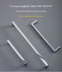 JAYA Modern Aluminum Alloy Cabinet Pull Handles Square Bar Drawer Handles Chrome Satin Gold Black