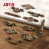 JAYA Antique Metal Drop Bail Cabinet Pull Handles Vintage Brass Finish for Kitchen Drawer Dresser Wardrobe Furniture