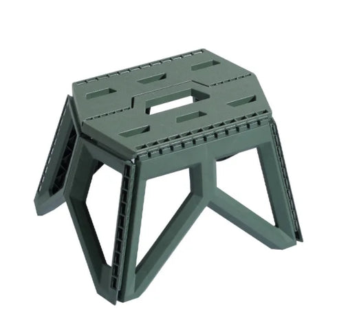 JAYA Durable Plastic Folding Step Stool with Carry Handle Non-Slip Portable Kids Utility Stool for Home Kitchen Bathroom Outdoor