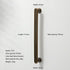 JAYA Retro Zinc Alloy Wardrobe Door Handle Modern Light Luxury Simple Bronze Single-hole Drawer Cabinet Wine