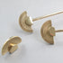JAYA Luxury Golden Brass Cabinet Handles and Knobs Fan-Shaped Drawer Pulls for Cupboard Wardrobe Furniture