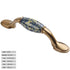 JAYA High Quality Ceramic Zinc Alloy Handle American Style Cabinet Wardrobe Shoe Cabinet Drawer Kitchen Door Single Hole