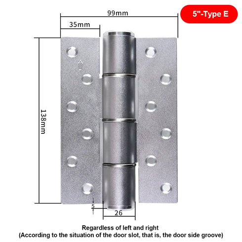 JAYA Supply Invisible Automatic Door Closer Hinge Hydraulic Buffer Damping Spring Hinge Secret Door Self-closing Page