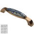 JAYA High Quality Ceramic Zinc Alloy Handle American Style Cabinet Wardrobe Shoe Cabinet Drawer Kitchen Door Single Hole