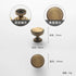 JAYA 2025 Retro Single Hole Solid Brass Wardrobe Handle Modern All-Copper All-Copper Square Cabinet Door Knobs