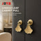 JAYA Ginkgo Leaf Cabinet Pendant Pull Aluminum Alloy Satin Brass Finish Decorative Drawer Handle for Wardrobe Cupboard