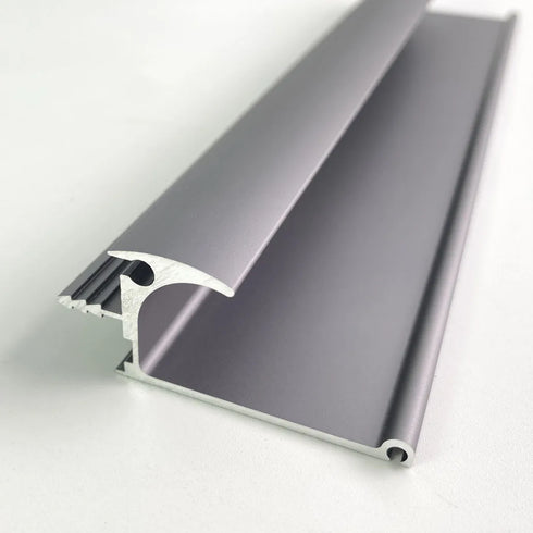 Invisible Cabinet Door Handle Minimalist Cabinet Cabinet Handle Embedded Aluminum Alloy Dark Turn Wardrobe Door Long Handle