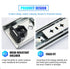 JAYA 45mm Three-Section Locking Heavy Duty Steel Telescopic Drawer Slides for Industrial Cabinets Kitchen & Hotel Use