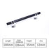 JAYA Polished Gold Aluminum Fluted Cabinet Pull Handle Two Hole Drawer Handle for Kitchen Wardrobe Furniture
