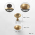 JAYA 2025 Retro Single Hole Solid Brass Wardrobe Handle Modern All-Copper All-Copper Square Cabinet Door Knobs