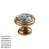 JAYA High Quality Ceramic Zinc Alloy Handle American Style Cabinet Wardrobe Shoe Cabinet Drawer Kitchen Door Single Hole