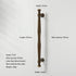 JAYA Retro Zinc Alloy Wardrobe Door Handle Modern Light Luxury Simple Bronze Single-hole Drawer Cabinet Wine